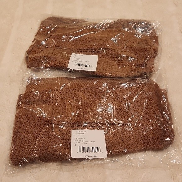 Free People H20 Crew Pullover in tiger eye size S new with tag - Picture 12 of 12